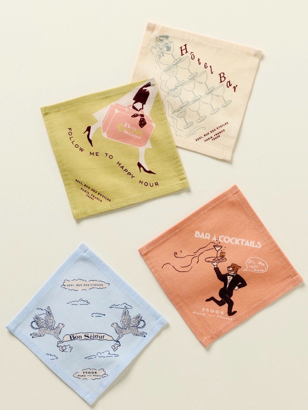 Hotel Cotton Woven Cocktail Napkins from Anthropologie.